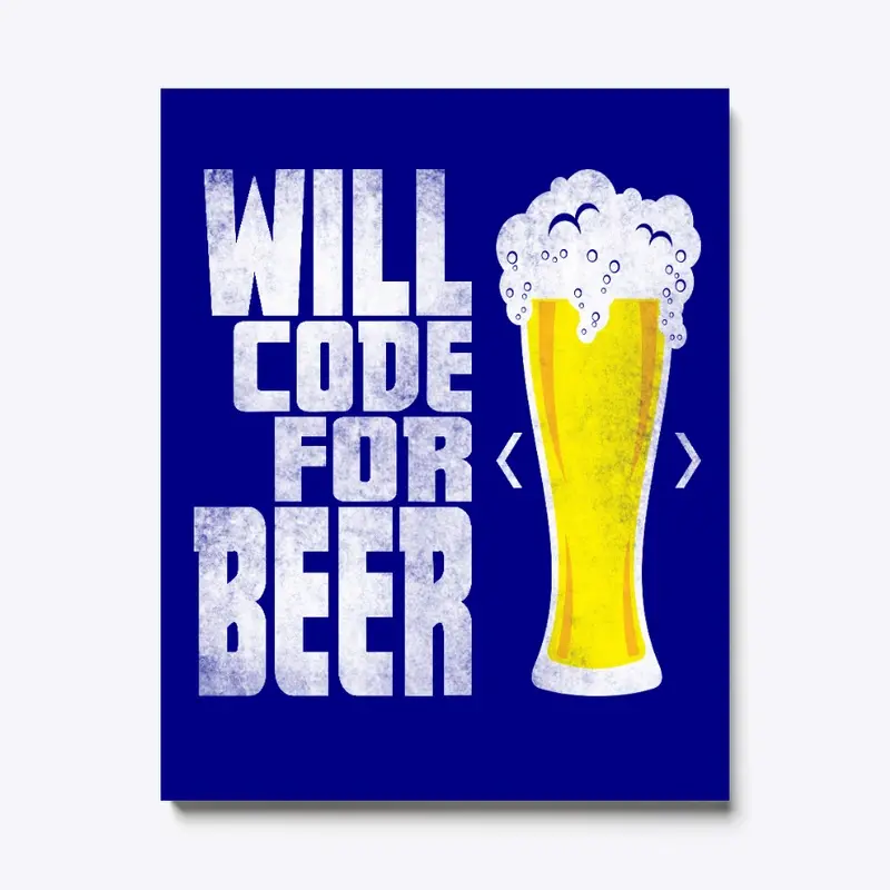 Programmer beer lover canvas